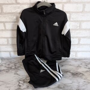 Adidas Track Suit Size 2T Boys Black And White
